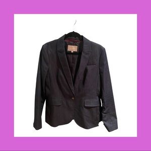 Banana Republic Navy One-Button Suit Blazer